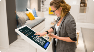 Accept payments in bitcoin using self-ordering kiosks